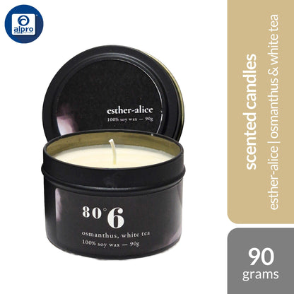 INFUSN ESTHER-ALICE Scented Candle (90°8 Jasmine Peppermint/ 40°9 Chamomile Green Tea/ 80°6 Osmanthus White Tea) 90g INFUSN