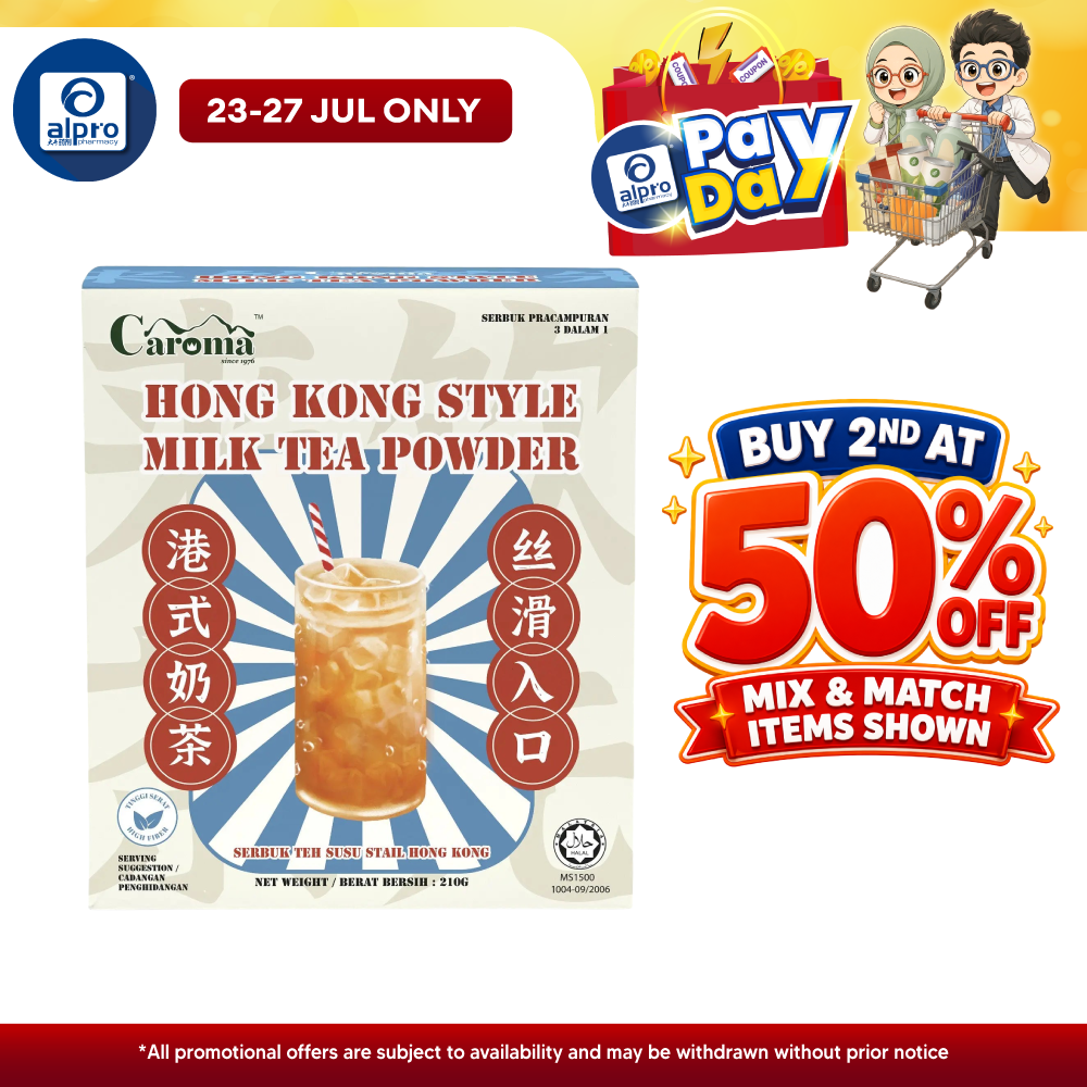 Caroma Hong Kong Style Milk Tea 35g ×6s | Silky Smooth & Milky Taste CAROMA
