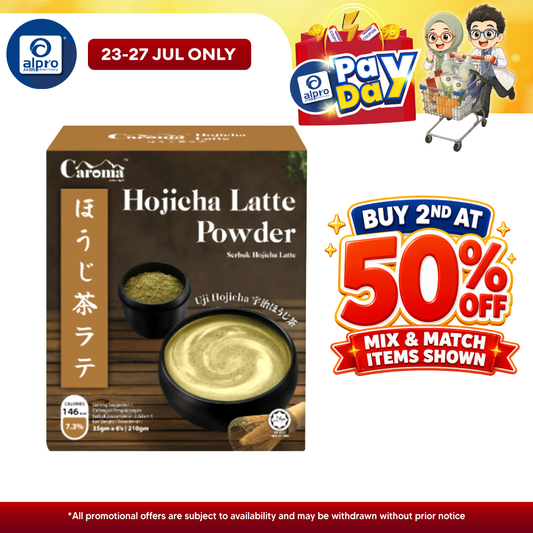 Caroma Hojicha Latte 35g ×6s | Low Caffeine Drink with Natural Sweetness CAROMA