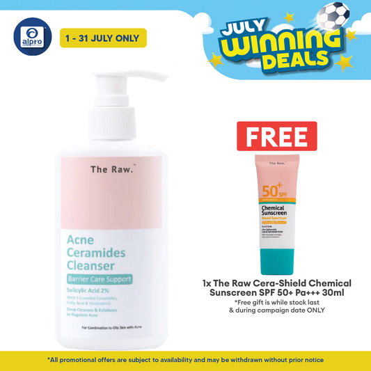 The Raw. Acne Ceramides Cleanser 150mL | Deep Cleanses & Exfoliates Skin The Raw.