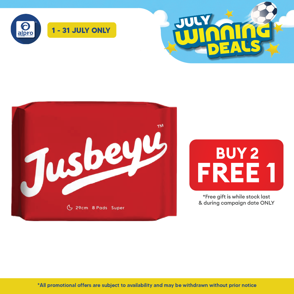 Jusbeyu Sanitary Pad 245mm ×10s | Ultra Soft & Instant Absorption Layer Jusbeyu