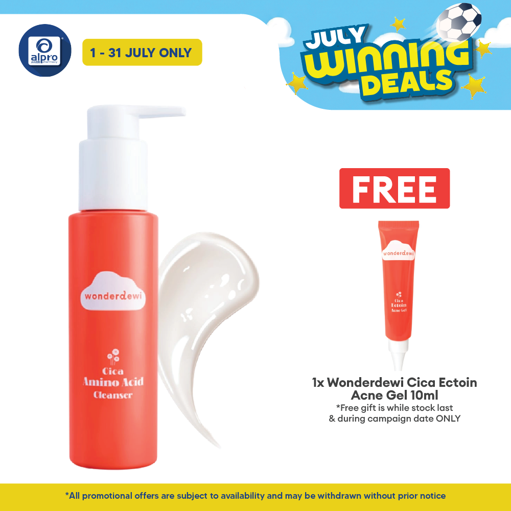 WonderDewi Cica Amino Acid Cleanser 100mL | Ideal for Sensitive Skin WonderDewi