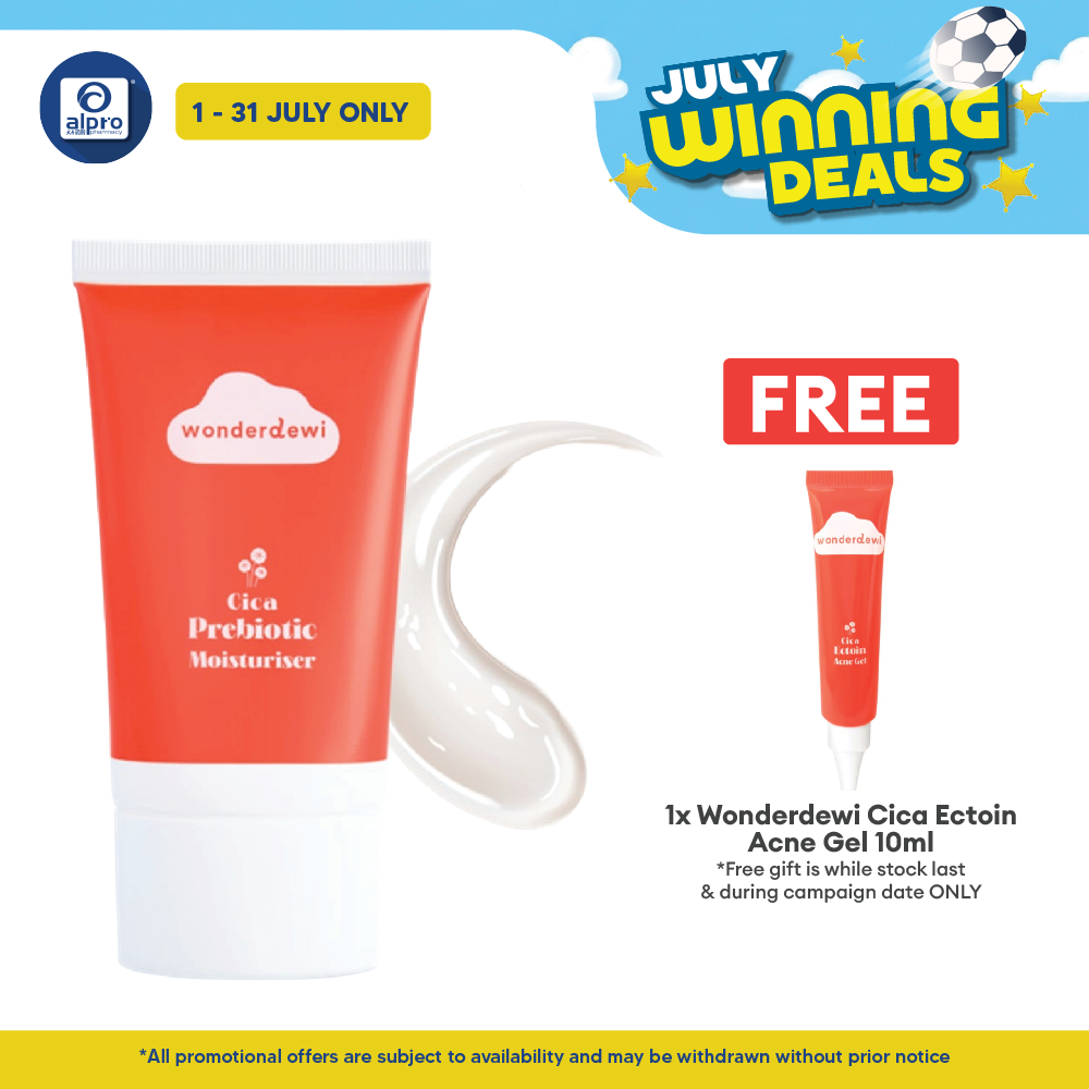 WonderDewi Cica Probiotic Moisturizer 50mL | Intense Hydration & Lightweight WonderDewi