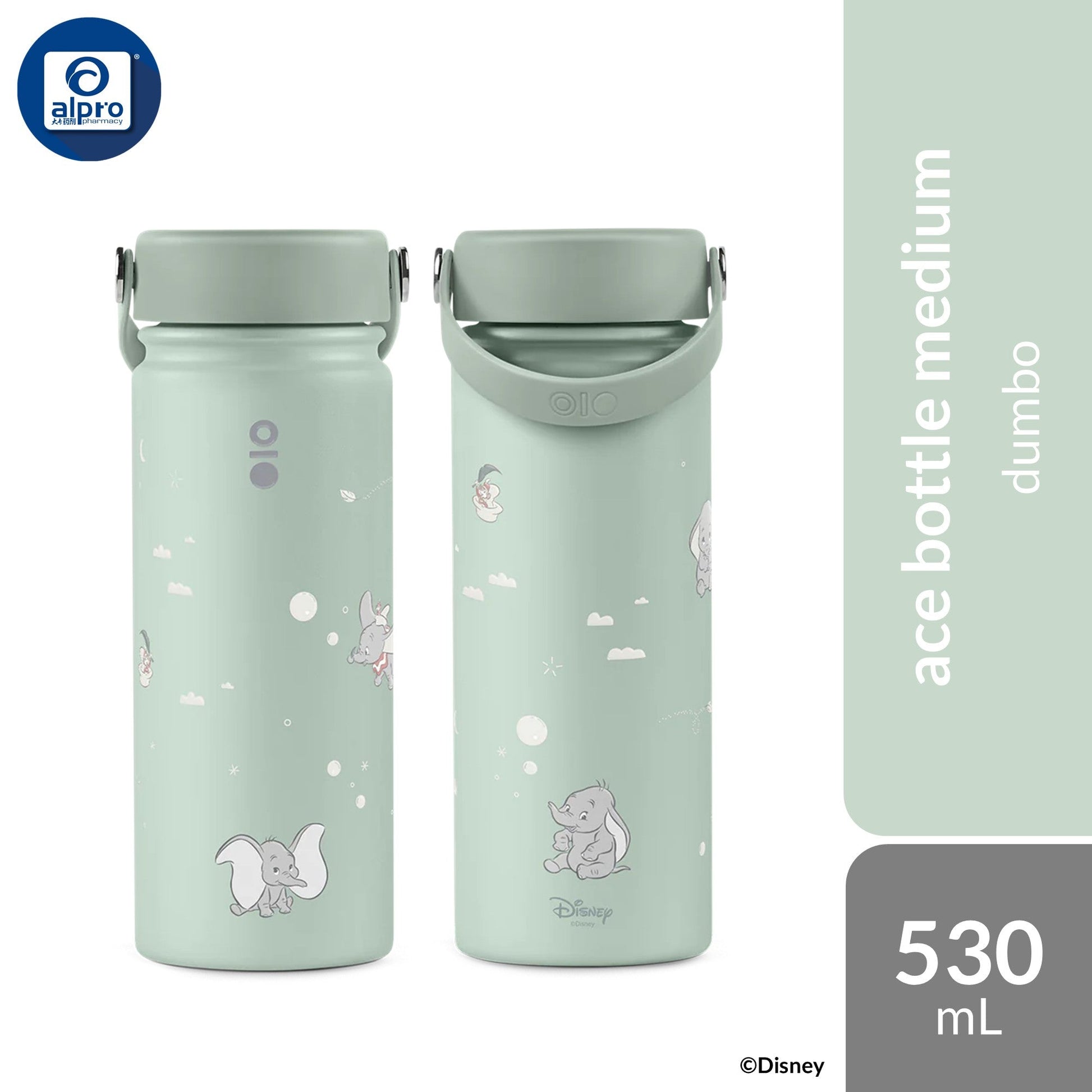Montigo Disney Classics Ace Bottle Medium (Bambi/ Dumbo/ Lion King) 530mL | Disney’s Iconic Whimsical Childhood Friends Montigo