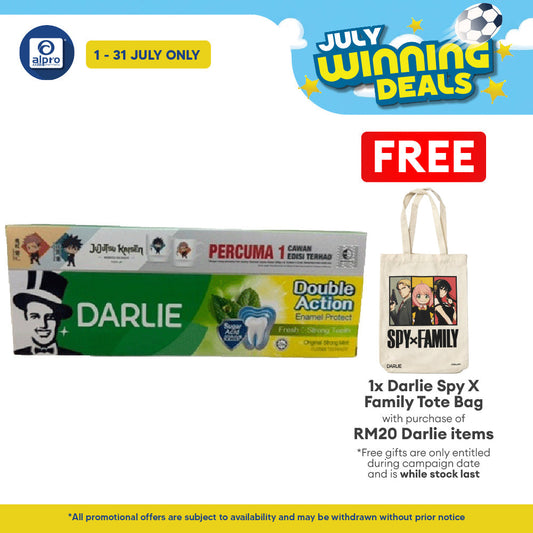 Darlie Double Action Strong Mint 200g 2s | Free Jujutsu Kaisen Mug Darlie