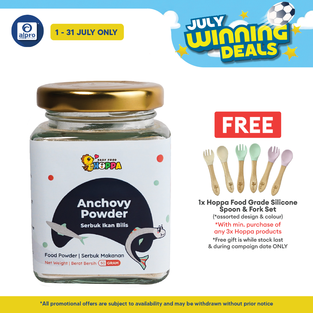 Hoppa Anchovy Powder 50g | Promote Bone & Teeth Growth Hoppa