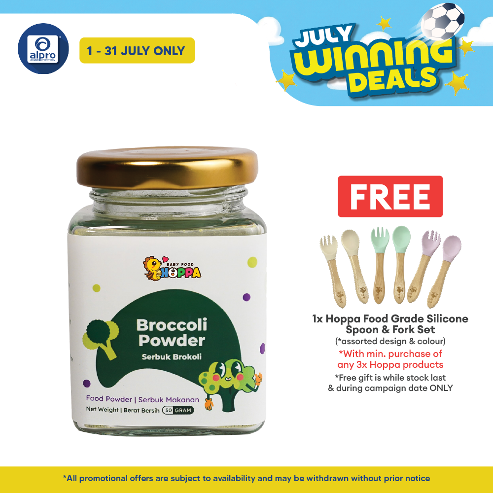 Hoppa Broccoli Powder 50g | Aids Bowel Movement Hoppa