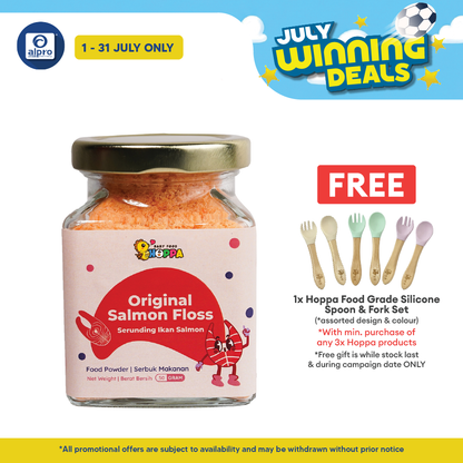 Hoppa Original Salmon Floss 50g | Rich In Omega 3 & DHA Hoppa