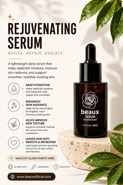 beaux Rejuvenating Serum 100ml | Support Skin Firmness Beaux