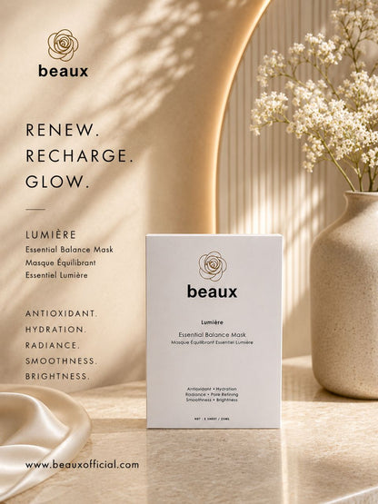 beaux Active Aqua Revitalizing Mask 26ML x 5S | Reduce Dullness Beaux