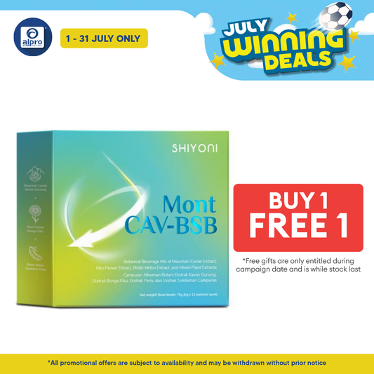 Shiyoni Mont CAV-BSB Botanical Extract Beverage 5g ×15s | Daily Metabolism Support Drink Shiyoni