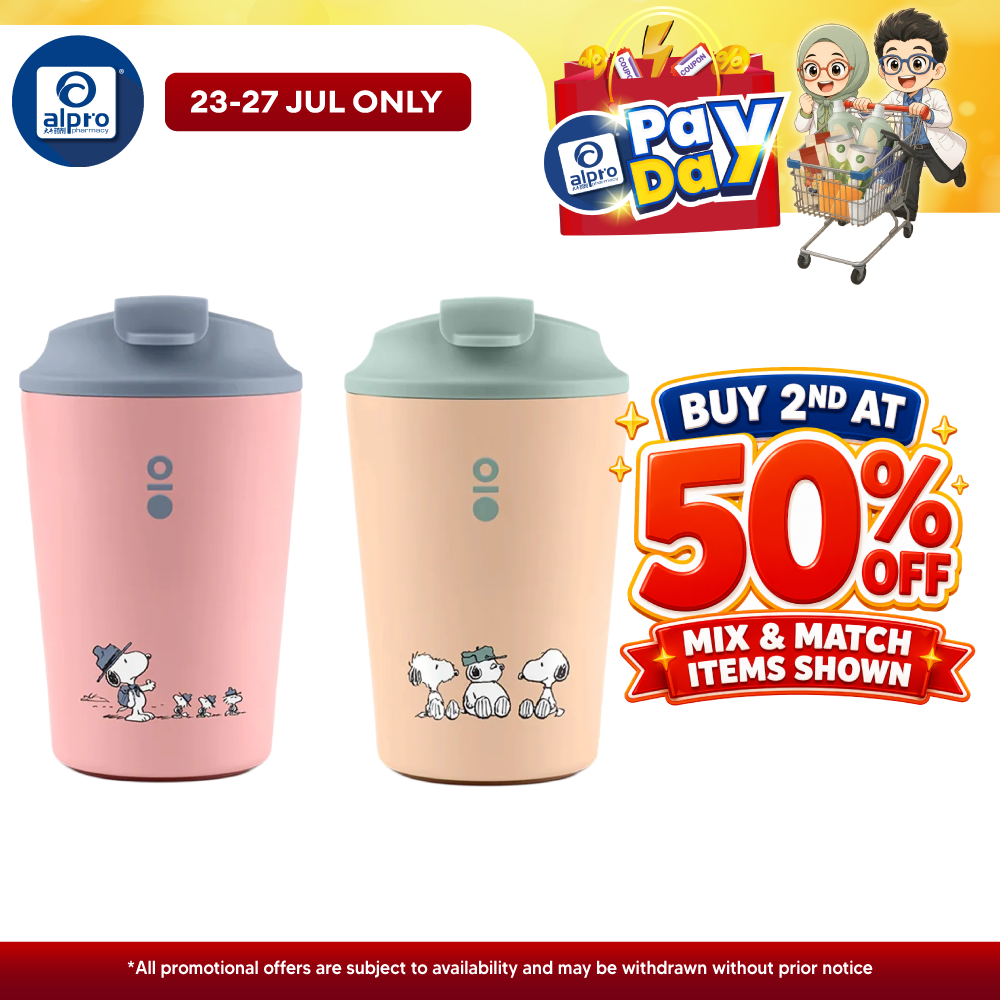 Montigo Sense Coffee Cup Regular Peanuts Playbook Collection (Snoopy Stands Up / Snoopy Troop Exit) 340mL Montigo