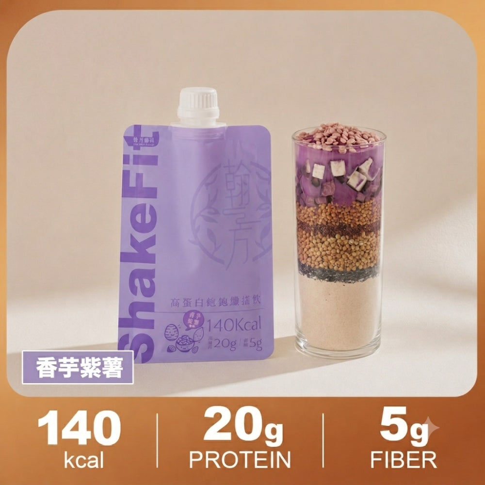 ShakeFit High Protein Fiber Shake (Sesame & Barley / Chestnut & Red Bean / Lei Cha & Brown Rice) | Well-Balanced Nutrition HAN FANG YU PIN