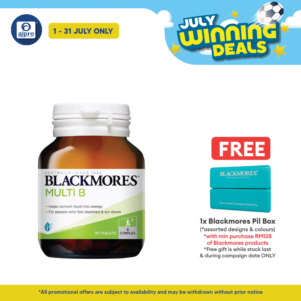 Blackmores Multi B 30s | Relieve Fatigue Blackmores