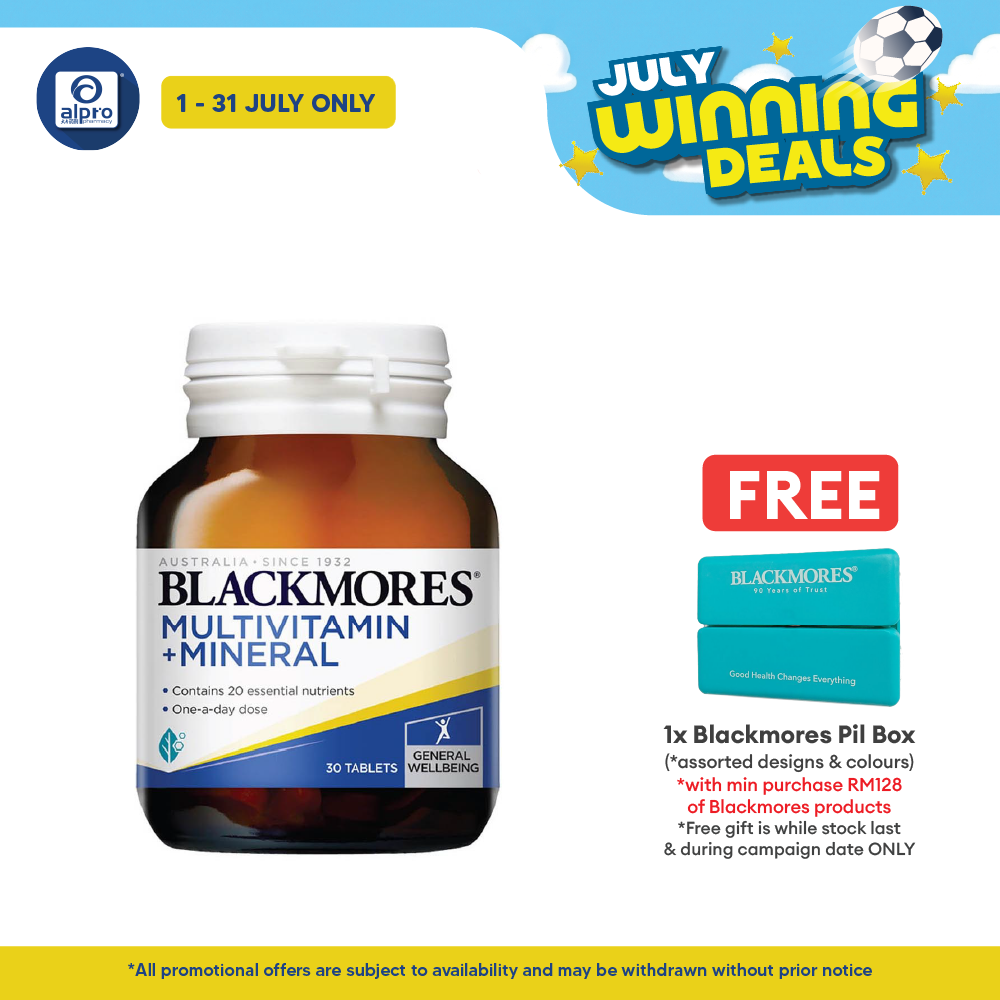 Blackmores Multivitamins + Minerals 30s | General Well-being Blackmores