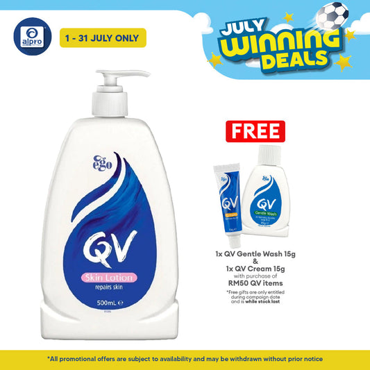 Ego QV Skin Lotion 500ml | Repairs and Soothes Dry skin QV