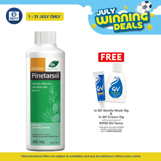 Ego Pinetarsol Sol. 200ml | Soap-free Cleanser QV
