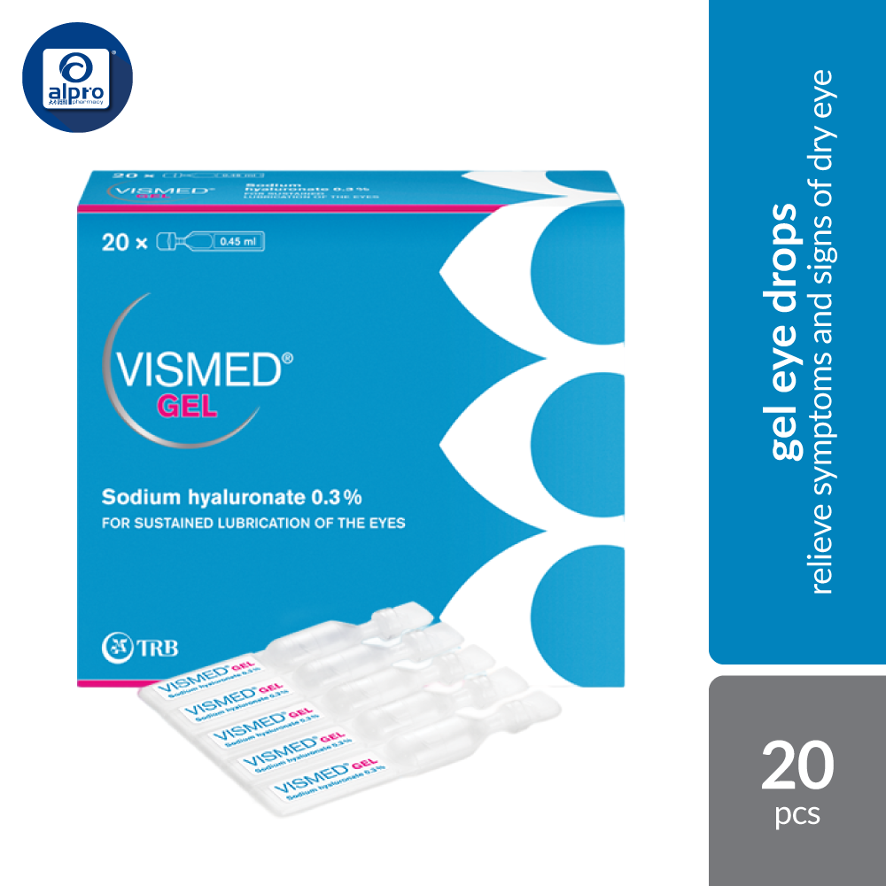 Vismed 0.3% Gel 20x0.45ml | Relieve Dry Eyes Vismed