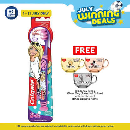 Colgate Toothbrush Barbie Ultra Soft 5-9 Years 1s Colgate