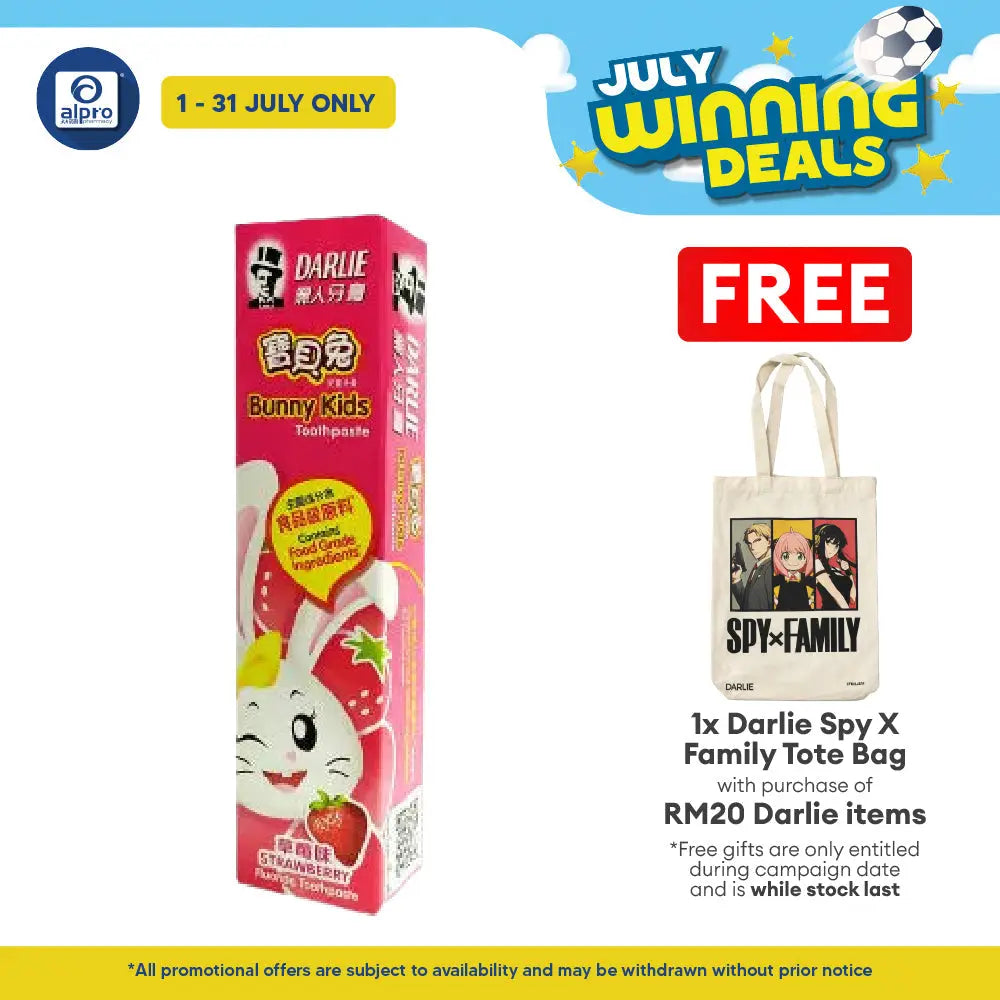 Darlie Bunny Kids Toothpaste (strawberry Flavor) 40g Darlie
