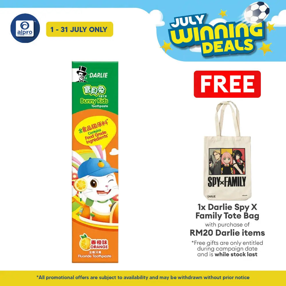 Darlie Bunny Kids Toothpaste (orange Flavor) 40g Darlie
