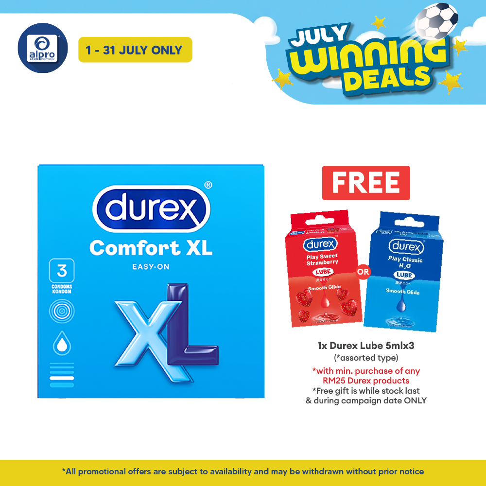Durex Comfort Condoms (3's) Durex