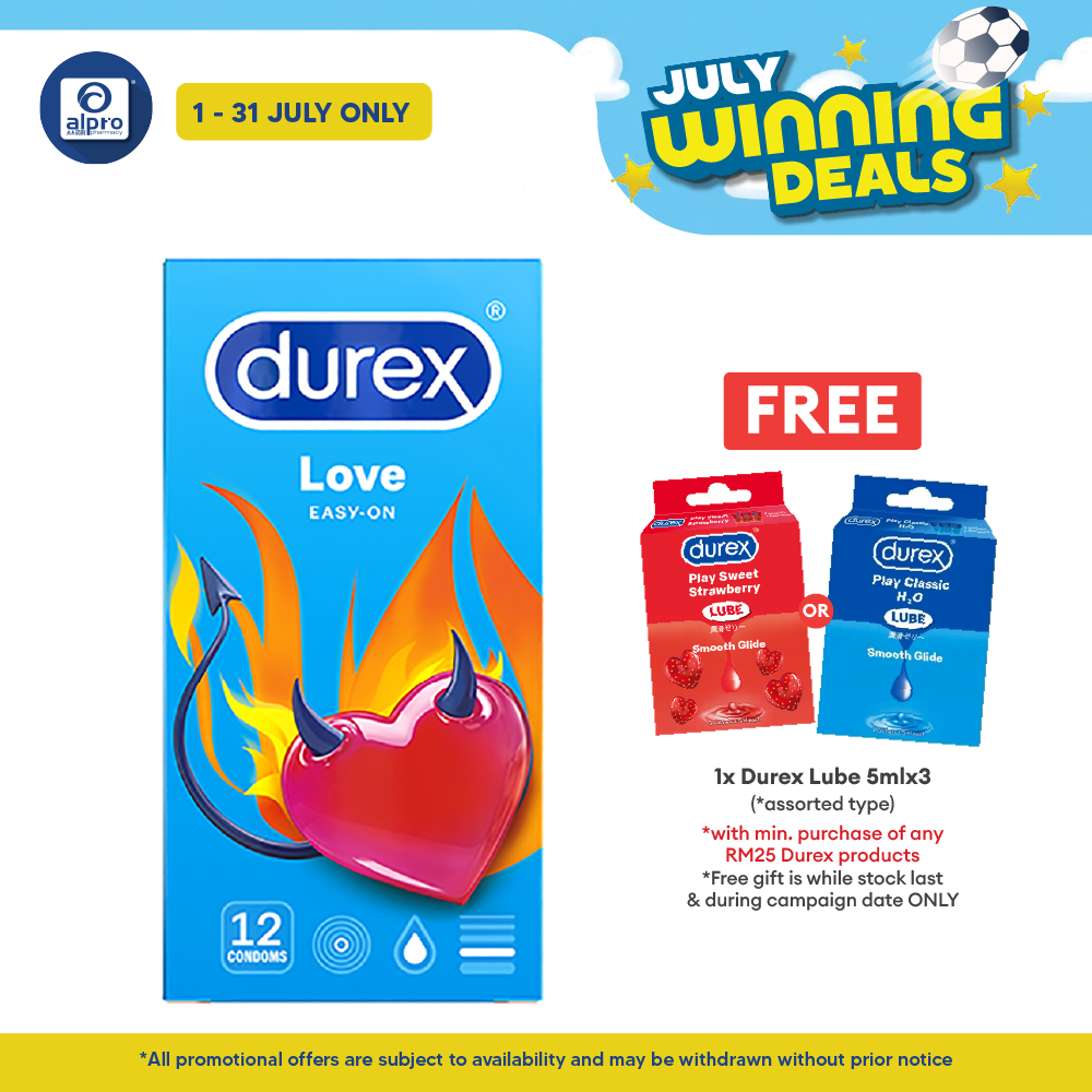 Durex Love Easy-on Condom 12s Durex