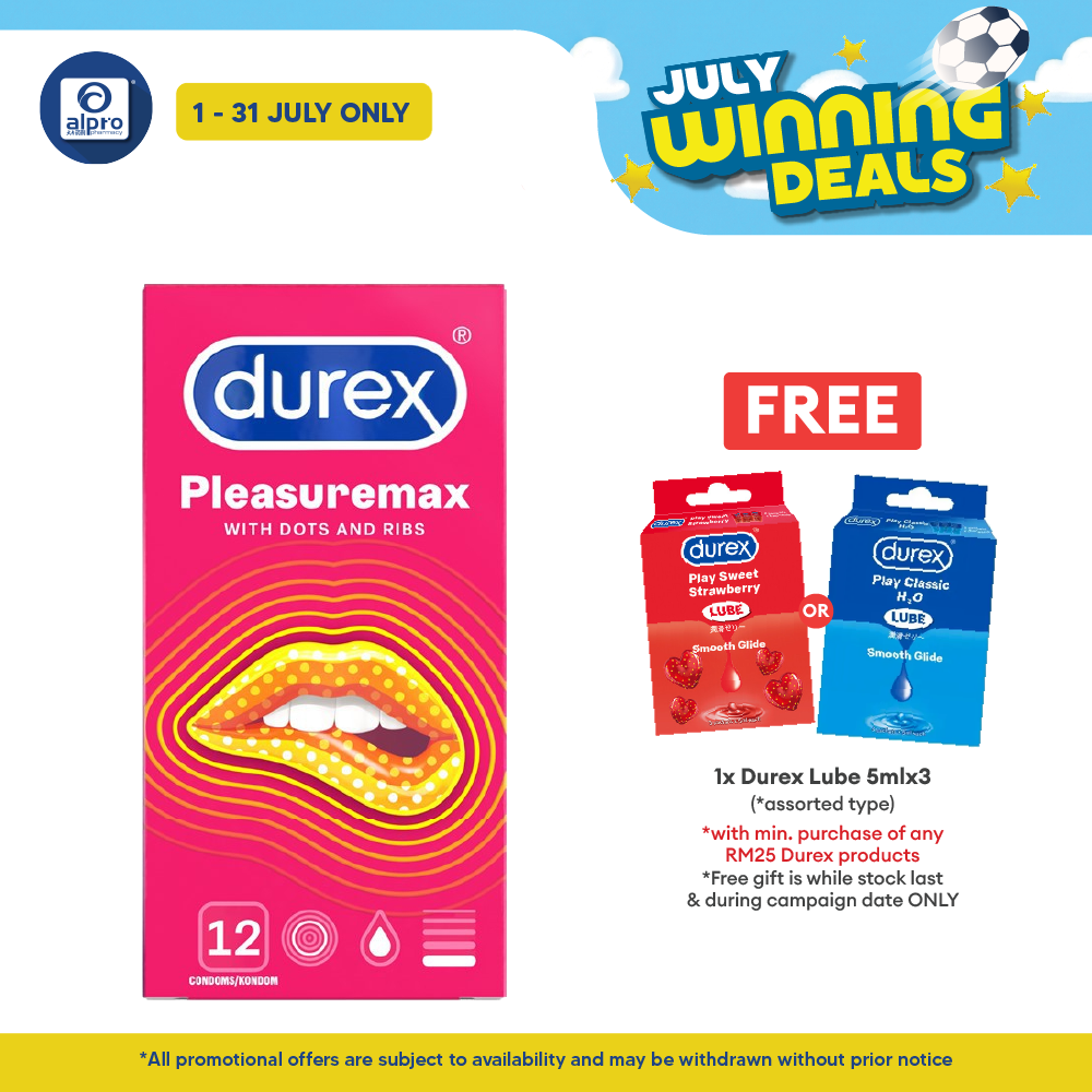 Durex Pleasuremax Easy-on Condom 12s Durex