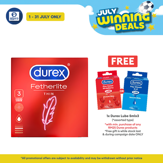 Durex Fetherlite Easy-on Condom (3's) Durex