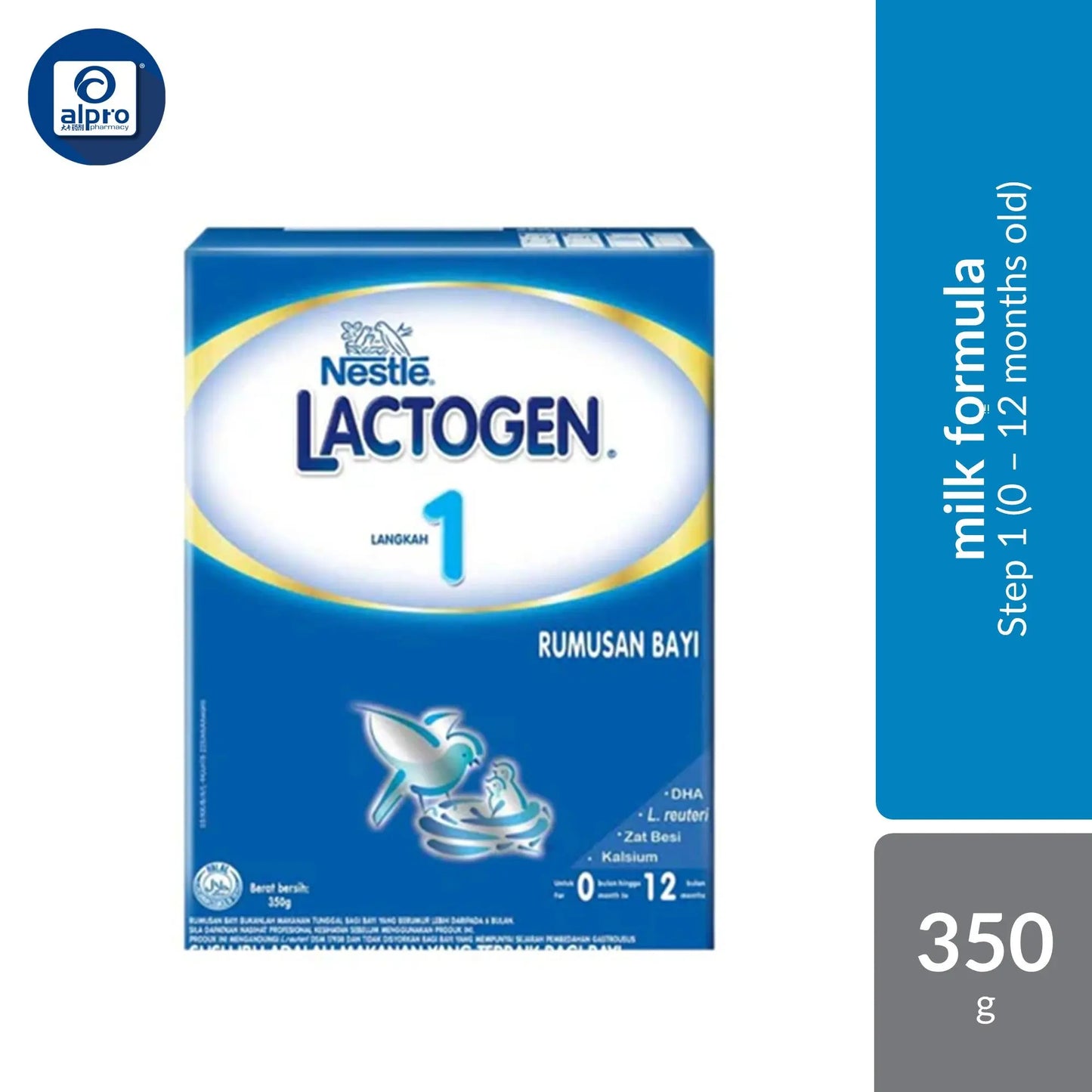 Lactogen 1 BIB 350g | Enriched with DHA for Brain Development Johnson&Johnson