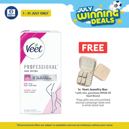 Veet Cold Wax Strip Legs Normal Skin 20s Veet