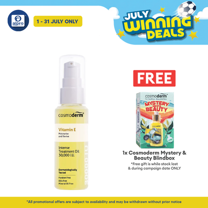 Cosmoderm Vitamin E Oil 30000 IU 30ml | Reduce Skin Appearance Cosmoderm