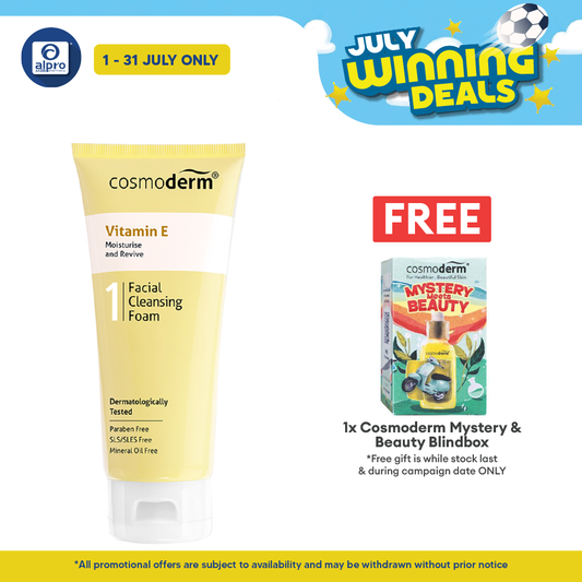 Cosmoderm Vitamin E Facial Cleansing Foam 125ml Cosmoderm