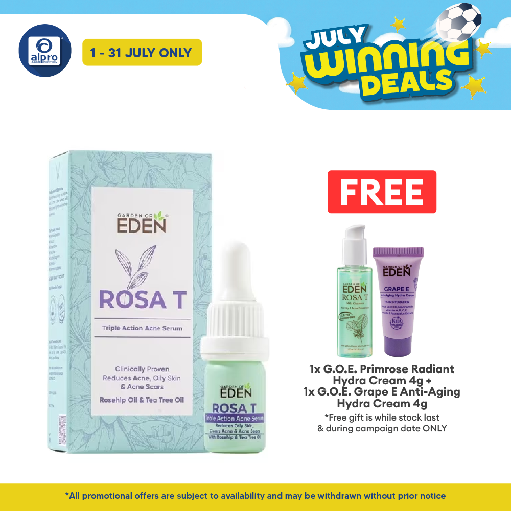 Garden Of Eden Rosa T Acne Serum 5ml | Helps Clear Acne Scar Garden Of Eden