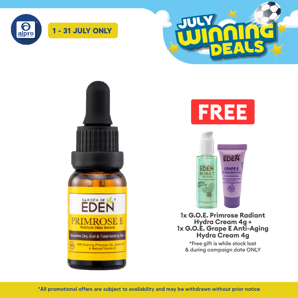 Garden Of Eden Primrose E Serum 5ml Garden Of Eden