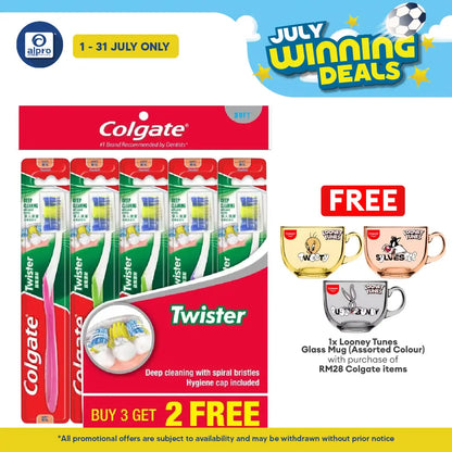 Colgate Toothbrush Twister Fresh Soft 5s Colgate