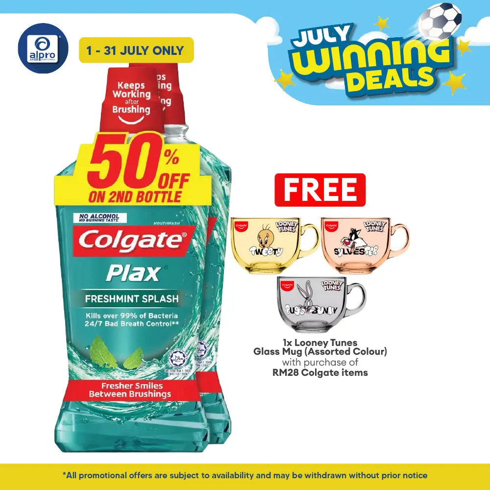Colgate Plax Freshmint 750ml 2s Colgate