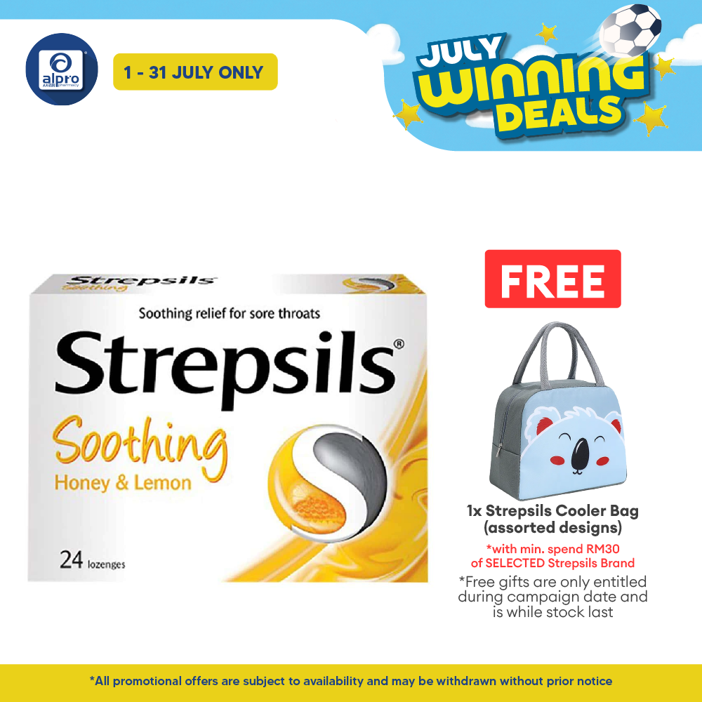 Strepsils Soothing Honey & Lemon 24s Strepsils