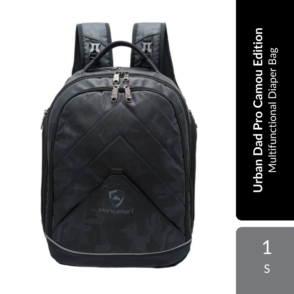 Princeton Urban Dad Pro Camou Edition 1s | Spacious & Multifunctional Diaper Bag For Parents Alpro Baby