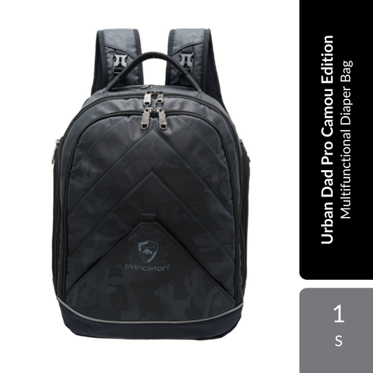 Princeton Urban Dad Pro Camou Edition 1s | Spacious & Multifunctional Diaper Bag For Parents Alpro Baby