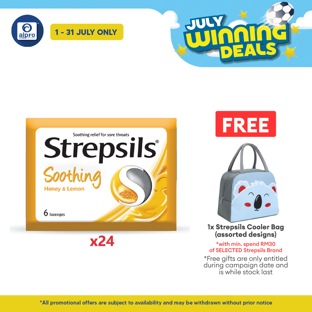 Strepsils Soothing Honey & Lemon 24x6s | Honey lemon Strepsils