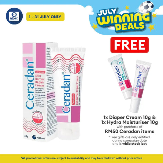 Ceradan Skin Barrier Repair Cream 30g | Rebuild the Skin Protective Barrier Ceradan