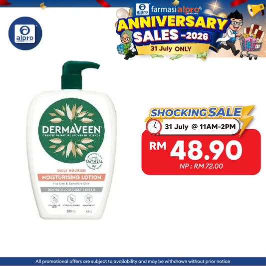 Dermaveen Moisturising Lotion 500ml | Restores and Protects Skin Ability Dermaveen