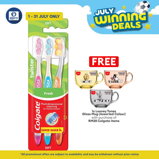Colgate Toothbrush Twister Medium 3s | Deep Cleaning Colgate