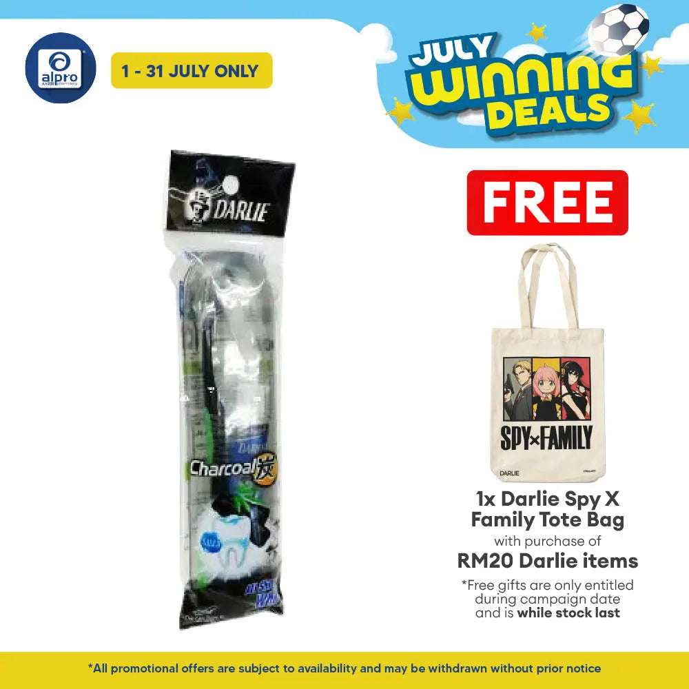 Darlie Oral Care Travel Kit All Shiny White Charcoal 40g Darlie