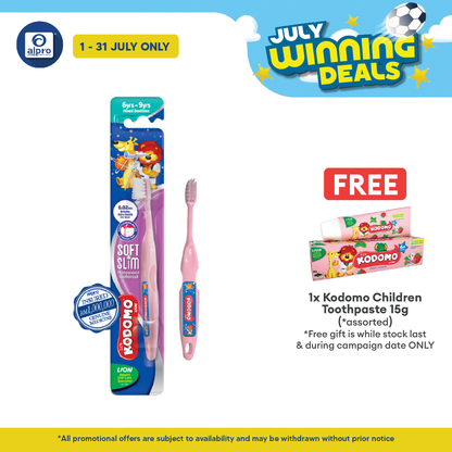 Kodomo Soft & Slim Toothbrush (Mixed Dentition) |  Suitable for Kids 6Years - 9Years Kodomo