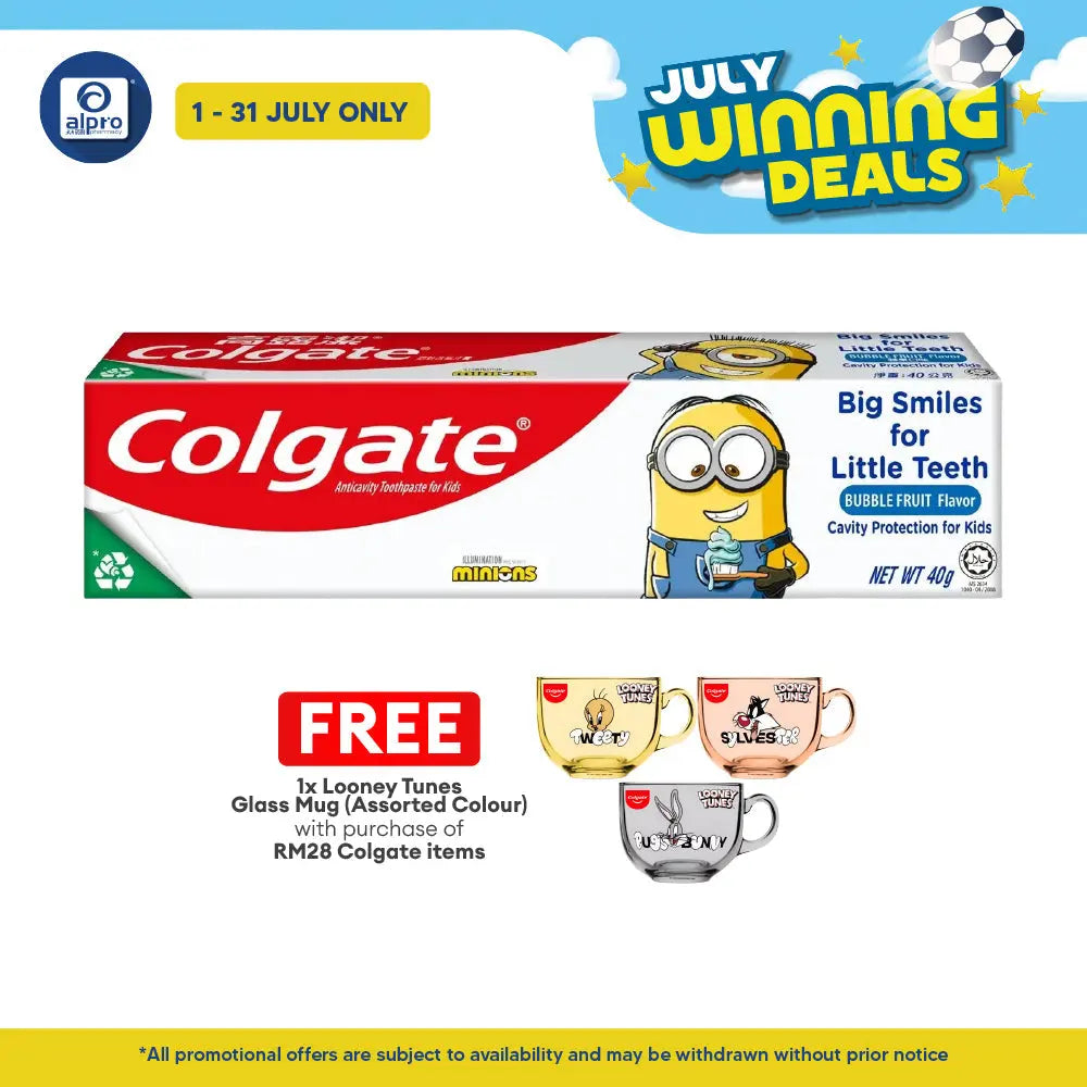 Colgate Minion Bubble Fruit 40g Colgate