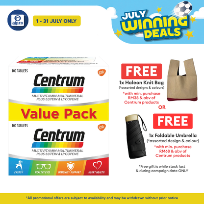 Centrum Multivitamin 2x100s | Eye & Bone Health Centrum