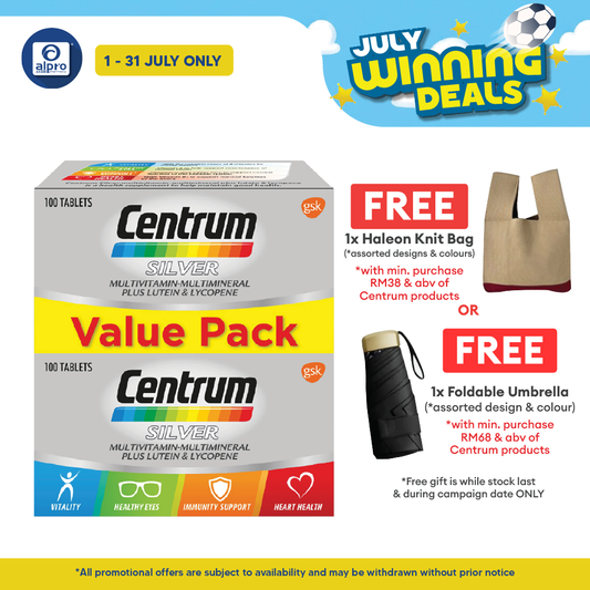Centrum Silver Multivitamins 2x100s |  Prevent Vitamin Deficiency Centrum
