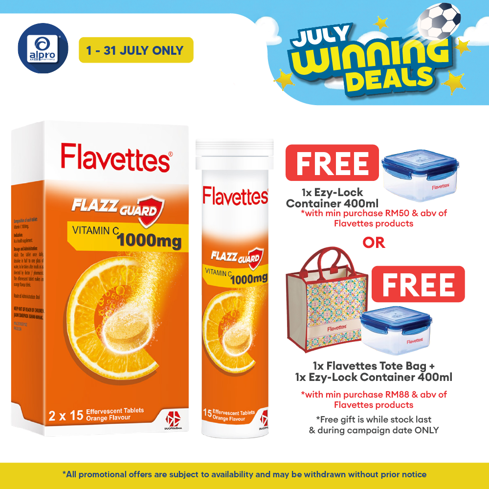 Flavettes Flazz Guard Effervescent Orange 30s | Boost Immune System Flavettes